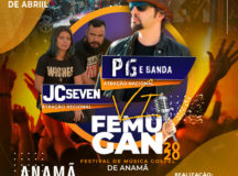 Cantor PG se apresenta no 6º FEMUGAN, nos dia 3 e 4 de abril em Anamã, no AM