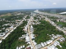 Vista aérea da cidade de Tapauá no Amazonas. Foto: Edson Chaves