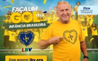 Zico entra em campo com a LBV em campanha pela infância brasileira