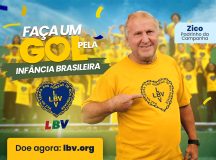Zico entra em campo com a LBV em campanha pela infância brasileira